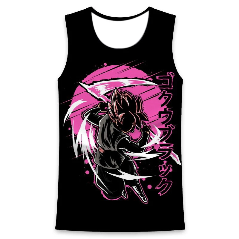 

Manga Dragon Ball Co-name Sun Wukong Super Saiyan Dragon Clothes Boys Summer Vest Big Children T Shirt