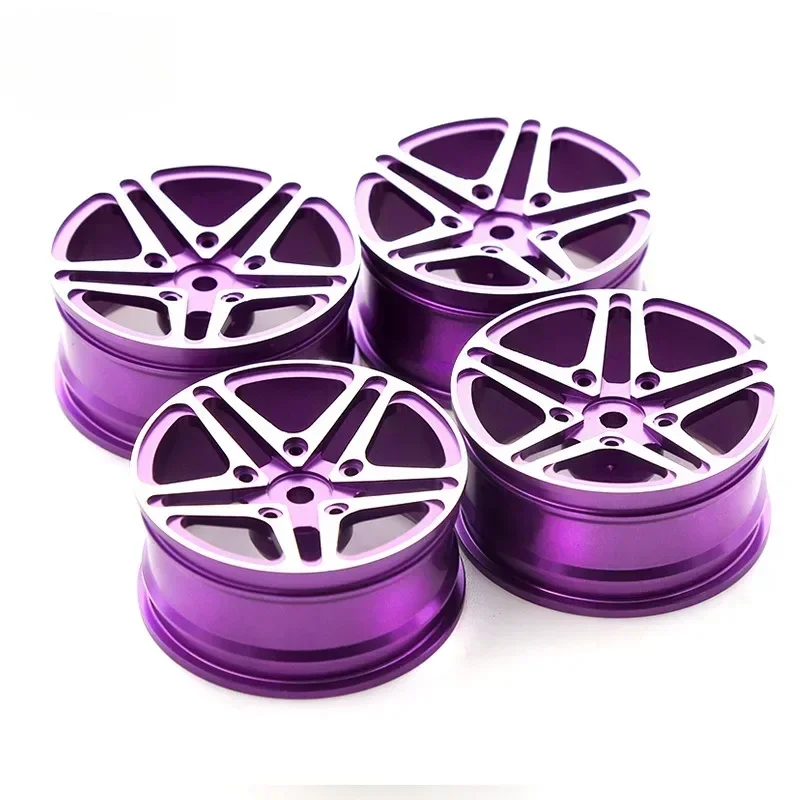 4 pcs 1 Set Aluminum Alloy Metal Whee Rim Fit HPI HSP RC model 1:10 On-Road Racing Car for HSP94122
