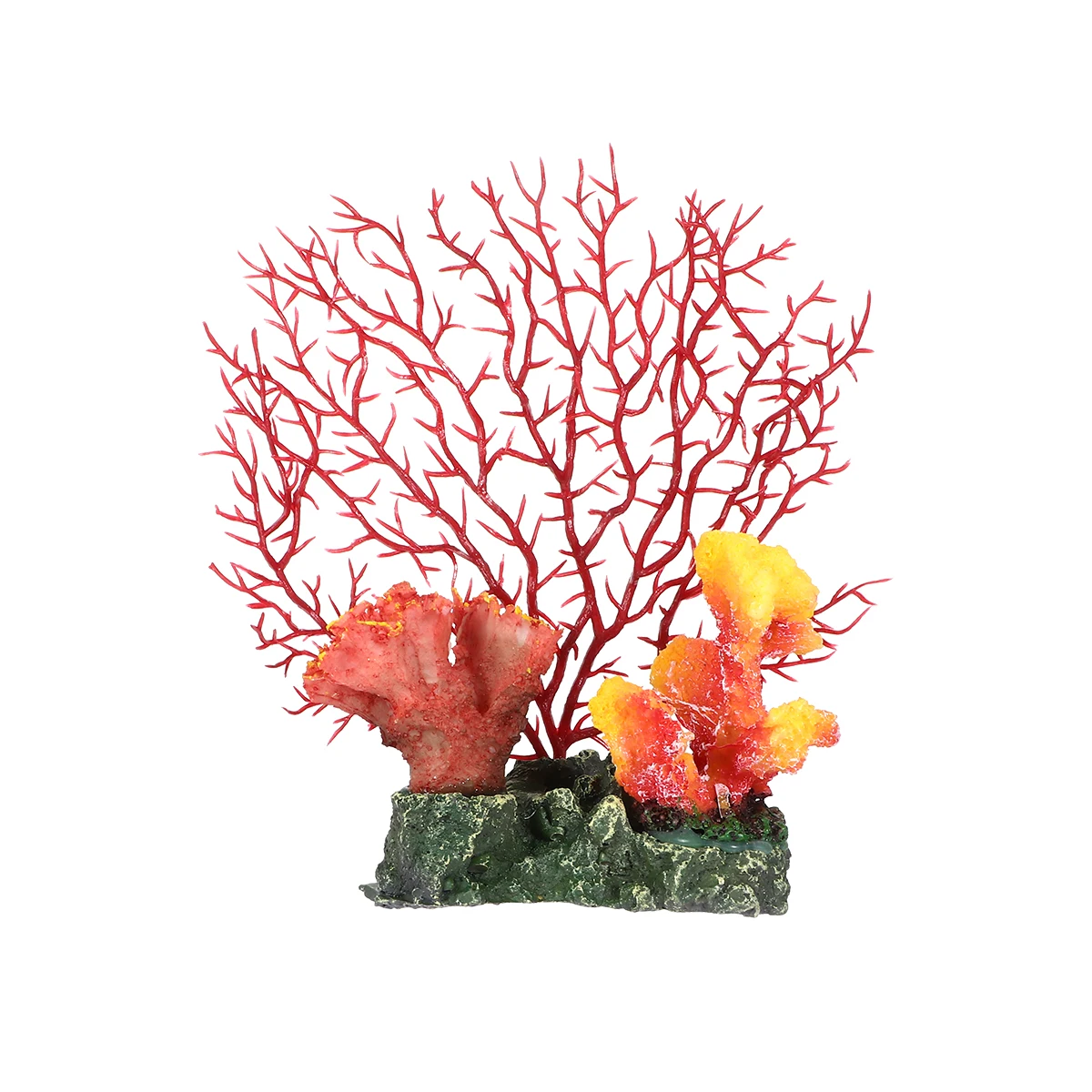 

Underwater Coral Branch Resin Aquarium Decoration Fish Tank Coral Landscape Ornament for Saltwater and Freshwater Tanks Vivid