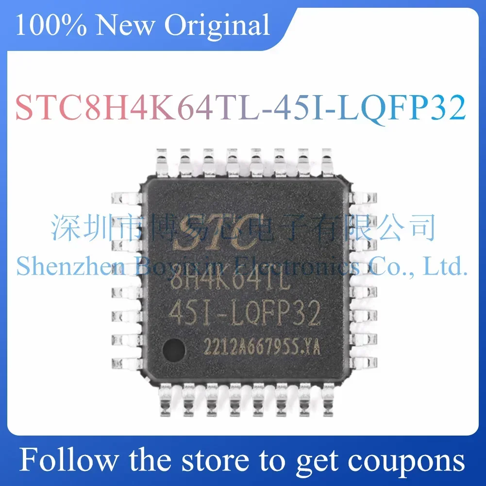 

NEW STC8H4K64TL-45I-LQFP32 Original Product LQFP-32