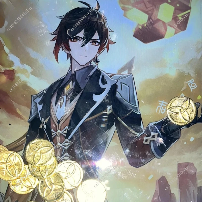Genshin Impact Mora Coins with Bag 10/20/30/40/50Pcs Anime Golden Collection Prop Cosplay Trengthen Equipment Rock God Fans Gift image 6