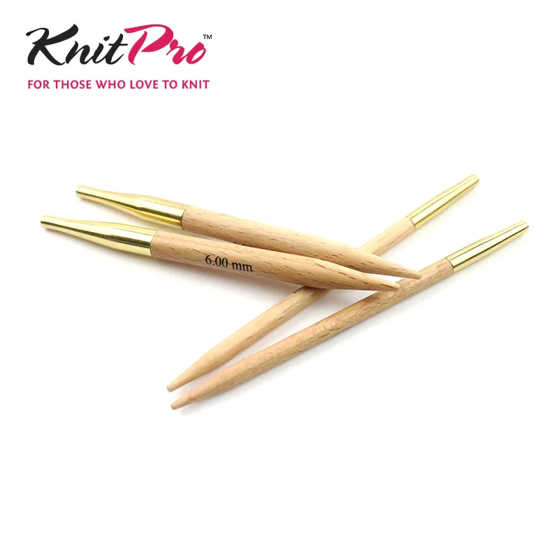 1 Pair Knitpro 8.5cm Basix Bamboo Interchangeable Circular Knitting Needles Knitting Chopsticks Diy Sweater Knitting Spokes