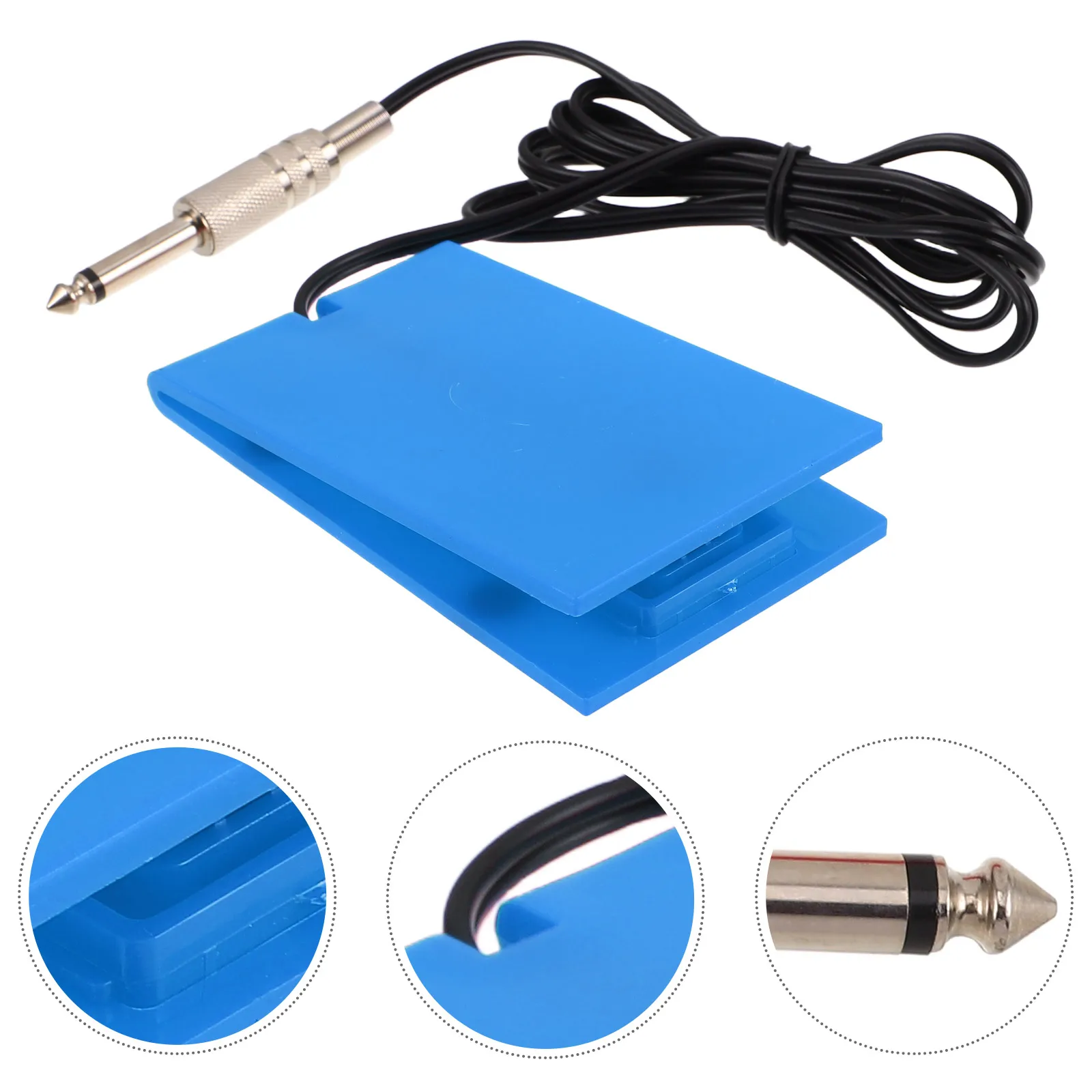 

Tattoo Machine Foot Pedal Switch with Cable Nonslip Pedals Replacement Metal for Tattooing