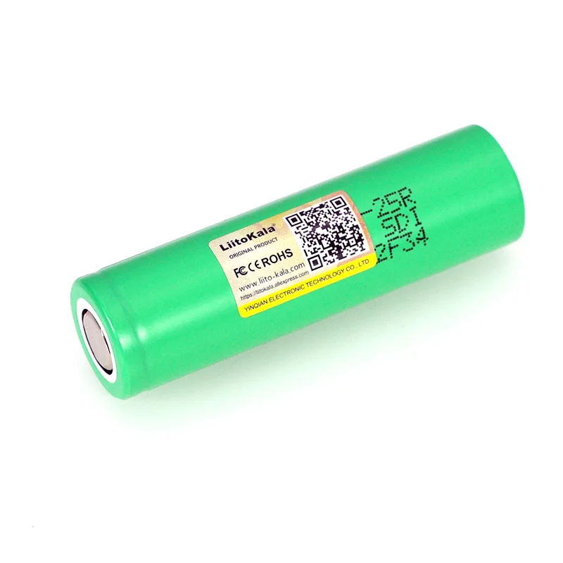 New original 18650 2500 mAh Rechargeable battery 3.6V INR1865025R 20A discharge batteries For Electrical tools use