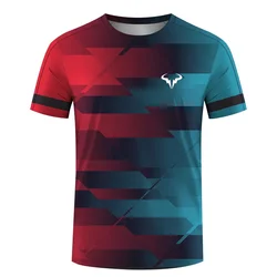 Running, fitness, outdoor extreme sports men's T-shirt,badminton women's round neck fashionable short sleeved T-shirt