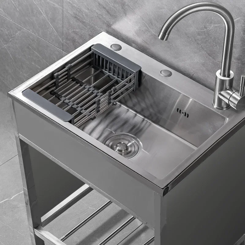 Cucina in acciaio inox per uso domestico con staffa per recinzione verdura manuale verdure lavastoviglie large faights golfts