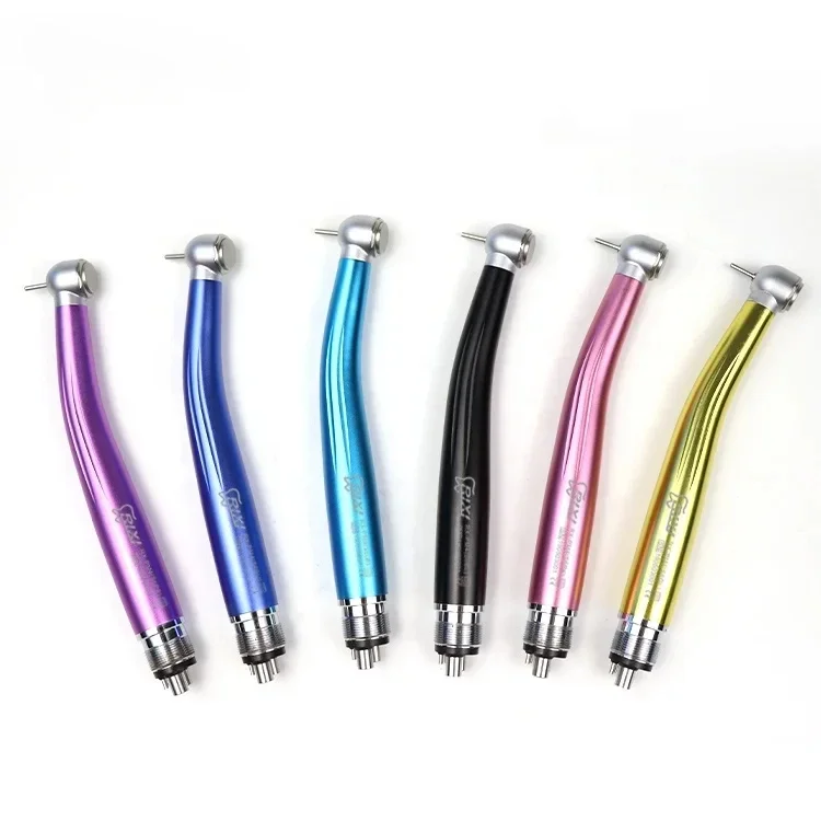 Handpiece Push Button 2 Hole or 4 Holes Colorful  Electric Turbine High Speed  Handpiece