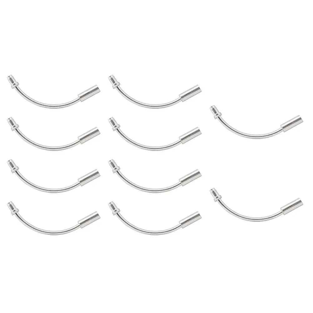 

20 Pcs Aluminum Bent Tube Bike Cable Kit Bicycle Guide Housing Accessories Cables Brakes Alloy Line Parts Mountain