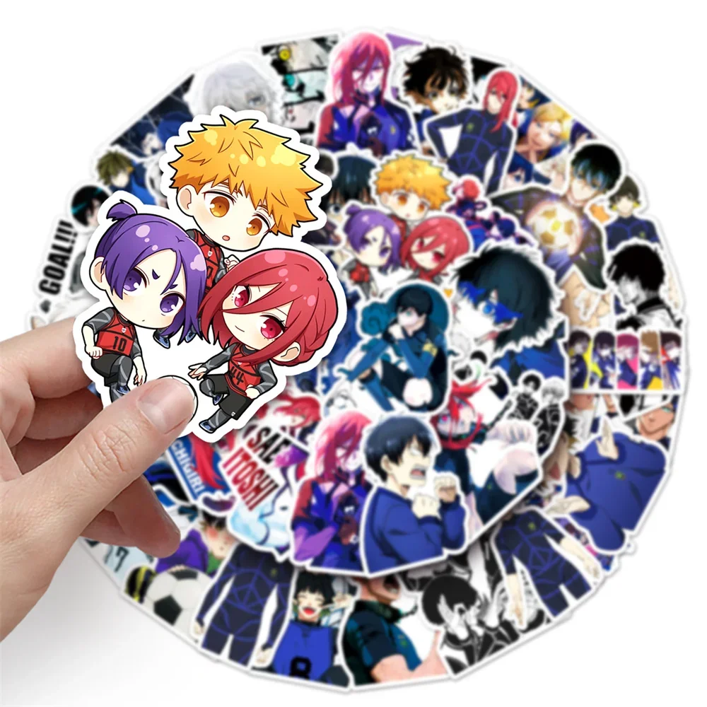 10/30/50PCS Blue Prison Cartoon Japanese Manga Graffiti Sticker Creative Sticker Desk Guitar ComputerWaterproof StickerWholesale