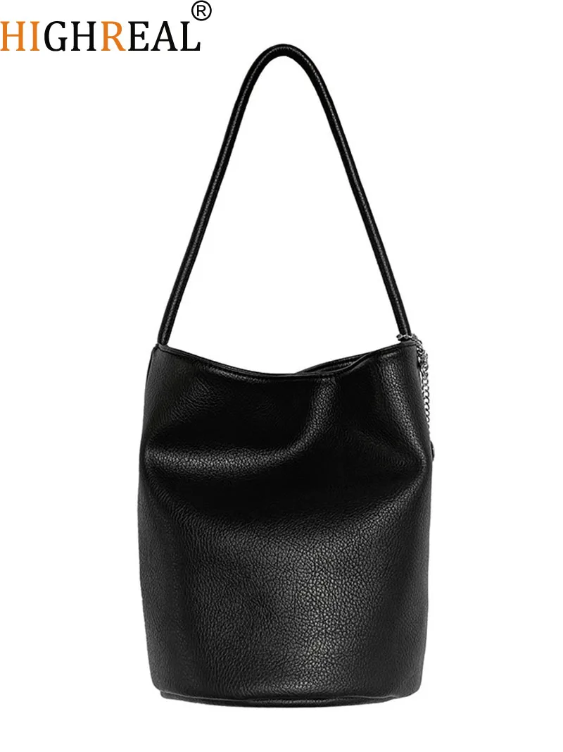 

High-Quality Bucket Bag Soft PU Women's Handbag Spring Summer Shoulder Bag Fashion Trend Crossbody Bag