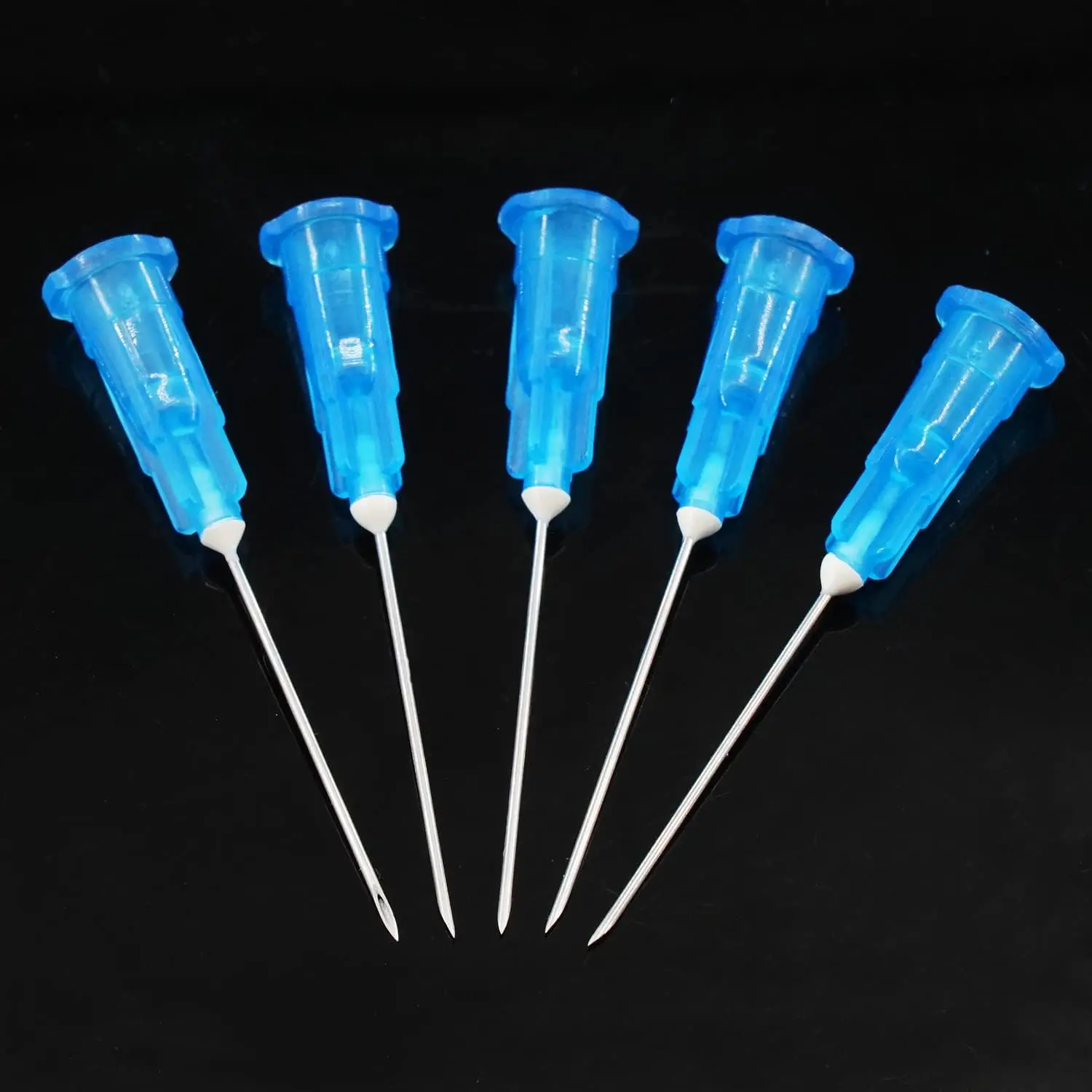 100Pcs Disposable Injection Needles with Caps, Used for Veterinary, Pet Science, and Industrial Dispensing Needle Accessories DIY Dispensing