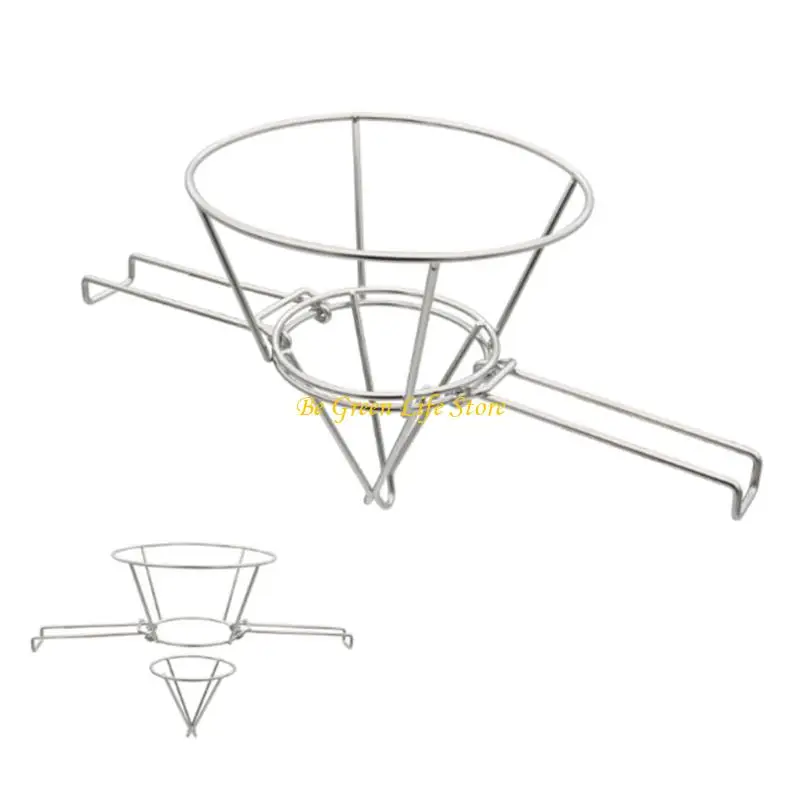 M7DF 304 مصفاة زيت مخروطية من الفولاذ المقاوم للصدأ للمقالي الكهربائية العميقة تصميم مقاوم للصدأ ملحقات المطبخ سهلة التركيب