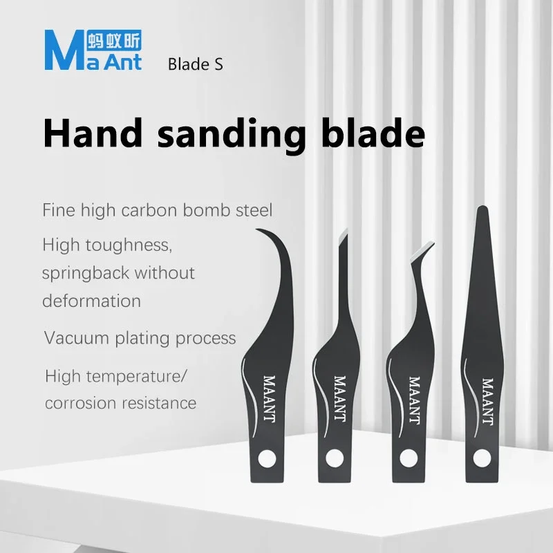 MaAnt Multifunctional Glue Remover Set for Mobile Phone Motherboard Repair High Hardness Toughness  Degumming Blade Set