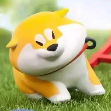 Un llavero embrujado de perro lindo chai wolfberry, colgante Shiba Inu, muñeca de regalo, caja ciega, adornos de figuras, periféricos