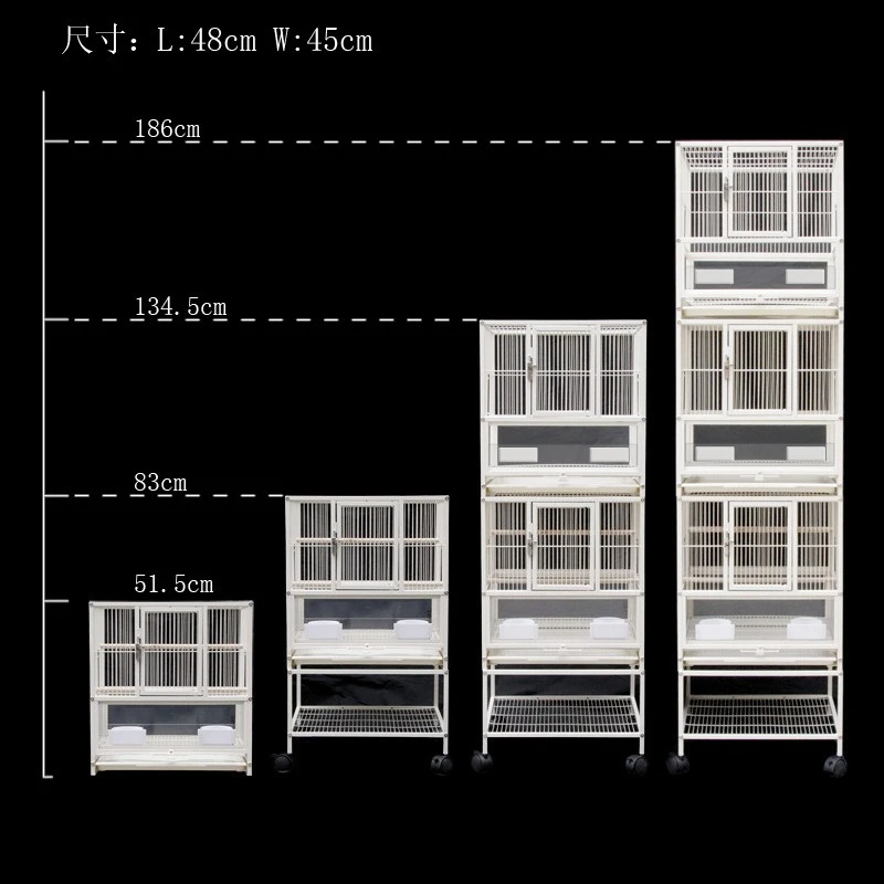 Three-story bird cage, parrot cage, peony villa, tiger skin Xuanfeng space extra large multi-layer group