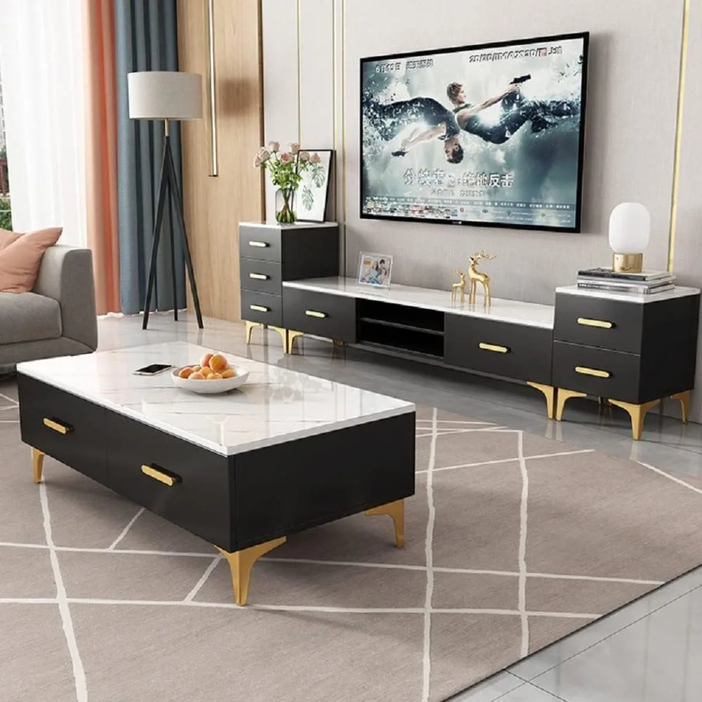 أرجل أثاث ذهبية مقاس 6.7 بوصة، أرجل أثاث معدنية لخزانة أريكة وحامل تلفزيون وخزانة كتب 4 قطع (ذهبي 7 بوصة)