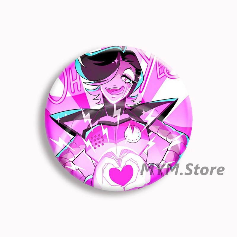 Mettaton EX Anime Character Game Soft Button Badge Brooch Robot Body Game Roles Villains Brooch Badges Gamer Collect