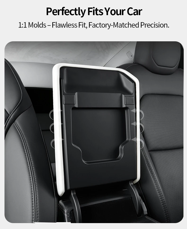 Für Tesla Model Y YL Juniper Model 3 Highland TPE Armlehnenabdeckung Weiche Hülle Mittelarmlehnen-Polster Kratzschutz 2026 Zubehör – Detail 4