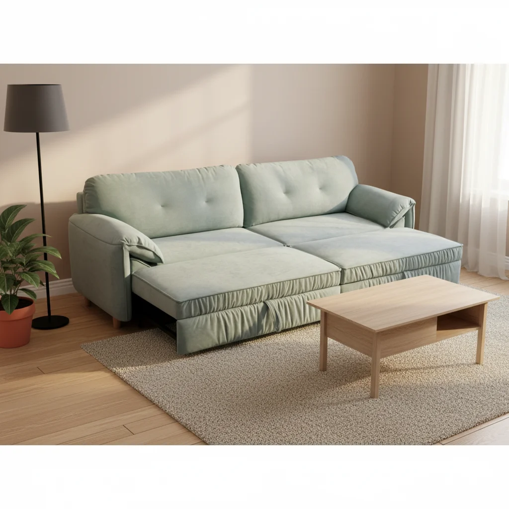 Wholesale Futon Sofa Bed Convertible Comfort Bedroom Living Room Daybed Velvet Fold Armchair Sofa Bed Folding Two Seat