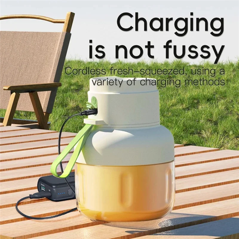 

Smoothie Blender Portable Juicer Cup 12 Knifes Agitator Bottle Home Fruit Juicer Cup Rechargeable Juicer Kitchen Tool