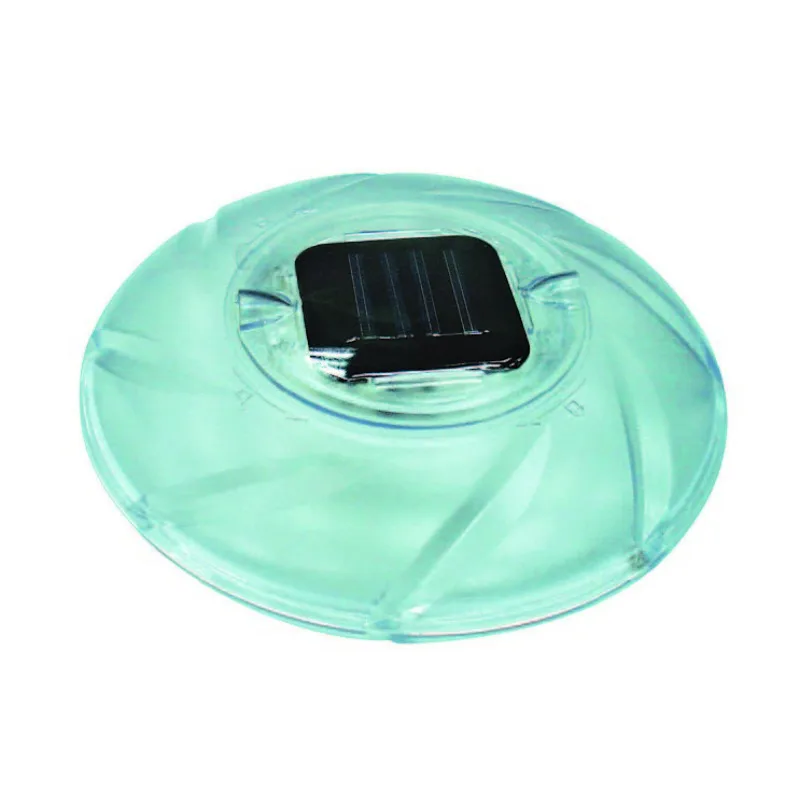

Good chroma. 8 inch floating color-changing solar pool light
