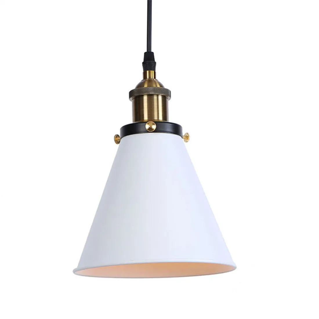 Винтажный подвесной светильник с регулируемой высотой, черно-белый бронзовый ретро E27 подвесные светильники для кухни, острова гостиной