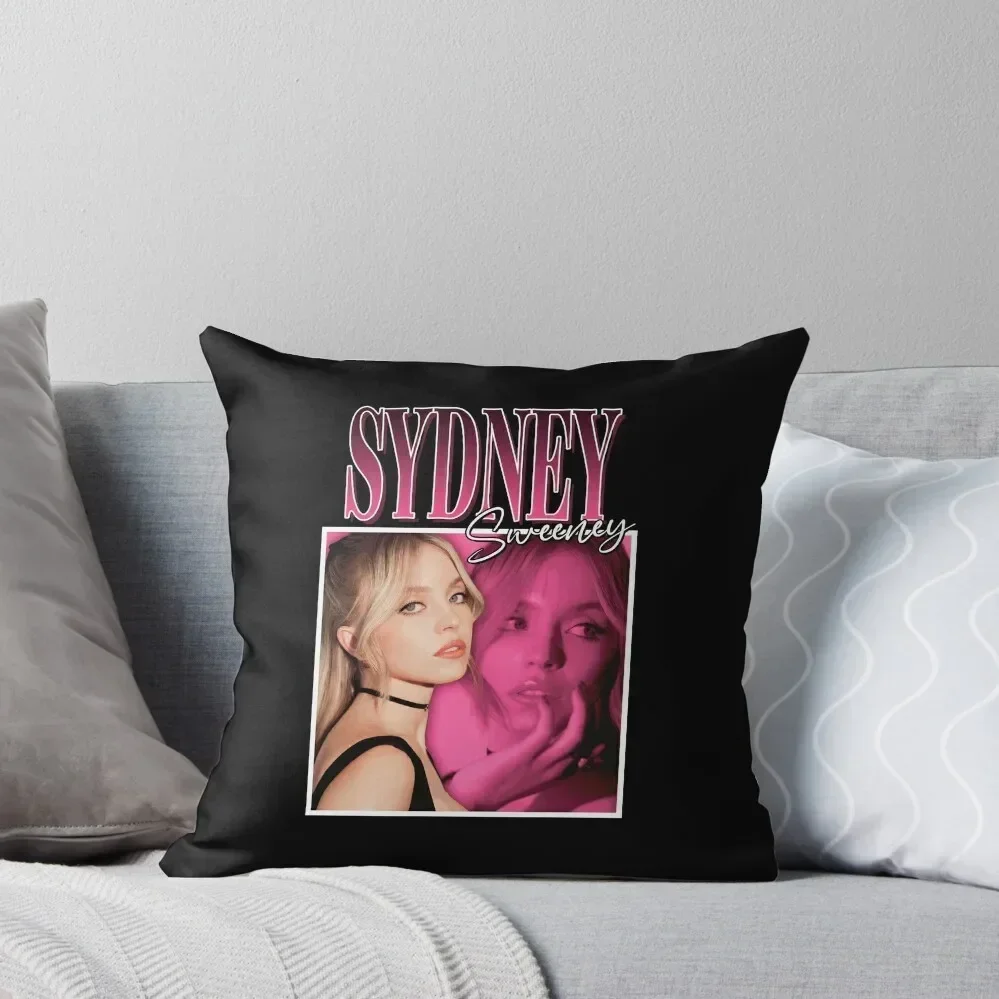 

Sydney Sweeney Throw Pillow pillow pillowcase Luxury Cushion Cover Rectangular Cushion Cover christmas cushions covers pillow