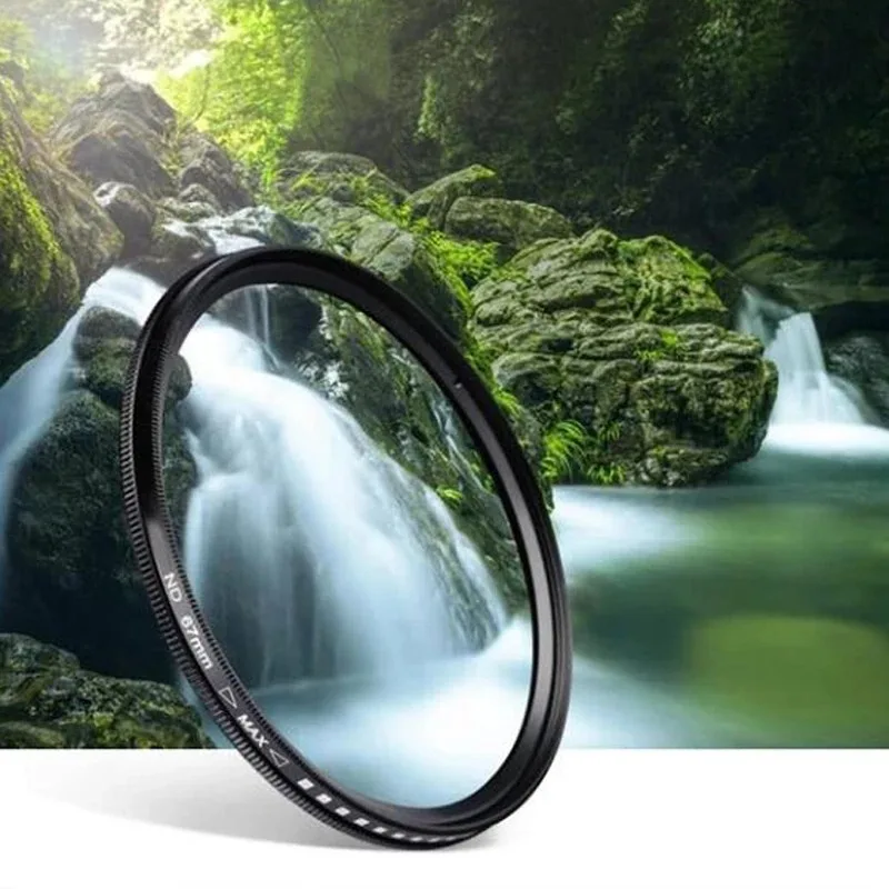 Dynamic ND2 to ND400 Filter 67MM 58MM Slim Fader Variable ND Lens Filter Easy to Variable Adjustable ND2-ND400 Neutral Density