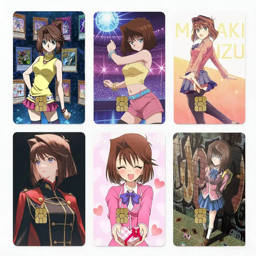 Anime Yu-Gi-Oh T-Tea Gardner 4pcs 1Set Card Stickers Small Waterproof Chip 4PCS Card Sticker Anti-Scratch