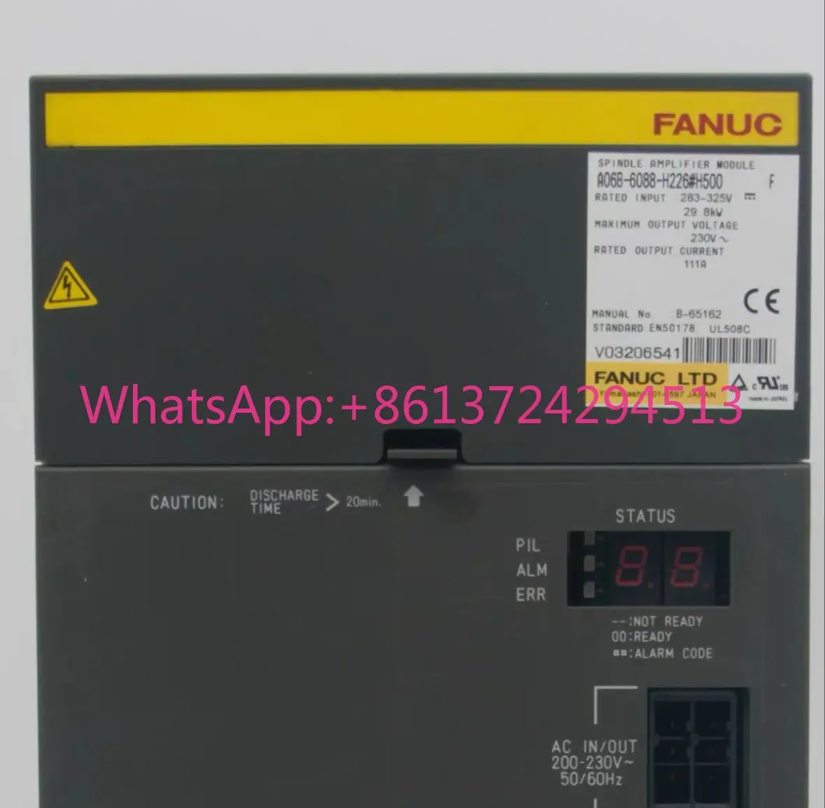 

A06B-6088-H226 Новый сервопривод Fanuc В НАЛИЧИИ Быстрая доставка