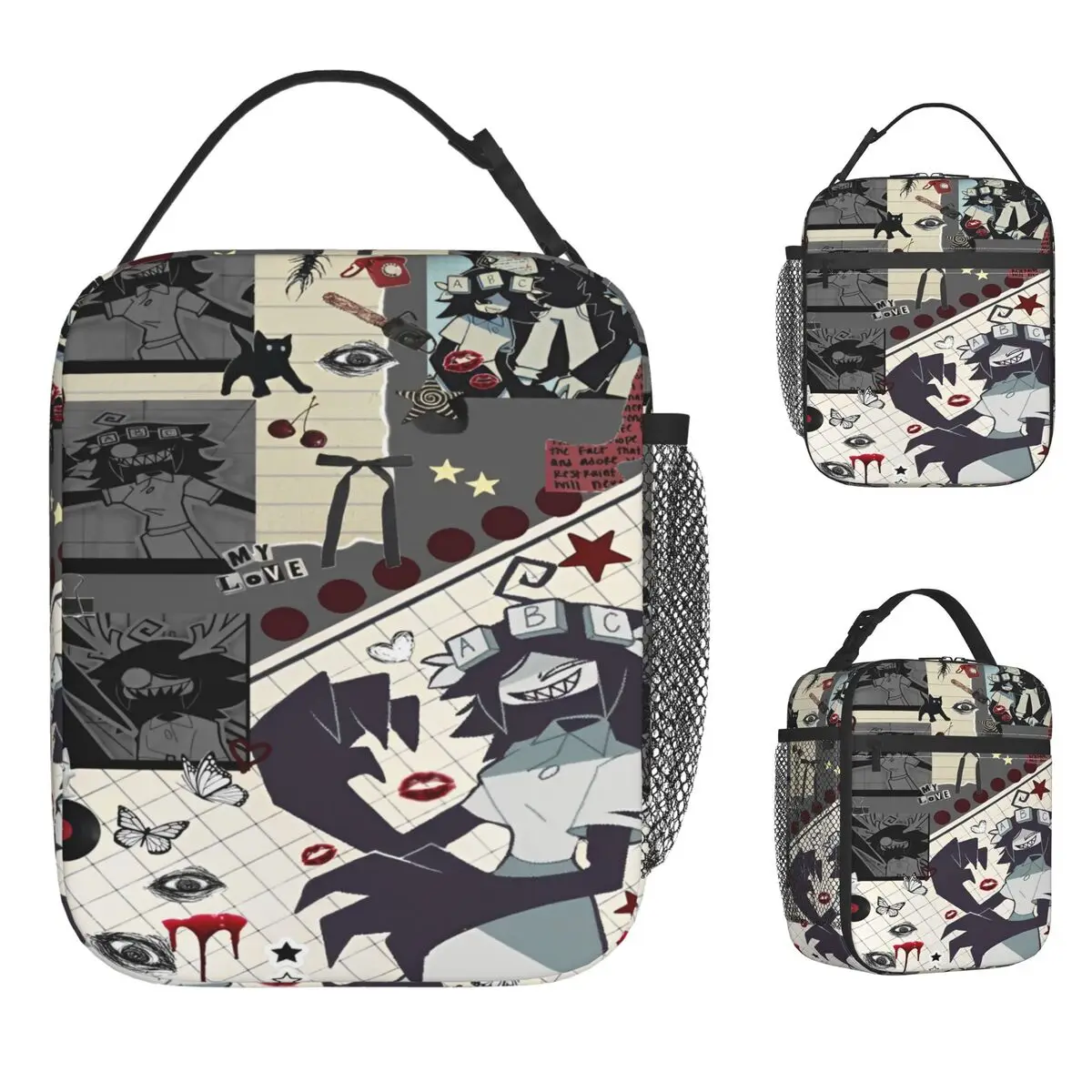 

Термосумка для обедов Miss Circle: изолированная, герметичная, многоразовая, для колледжа, ланч-бокс, сумка-тоут, бенто-пакет