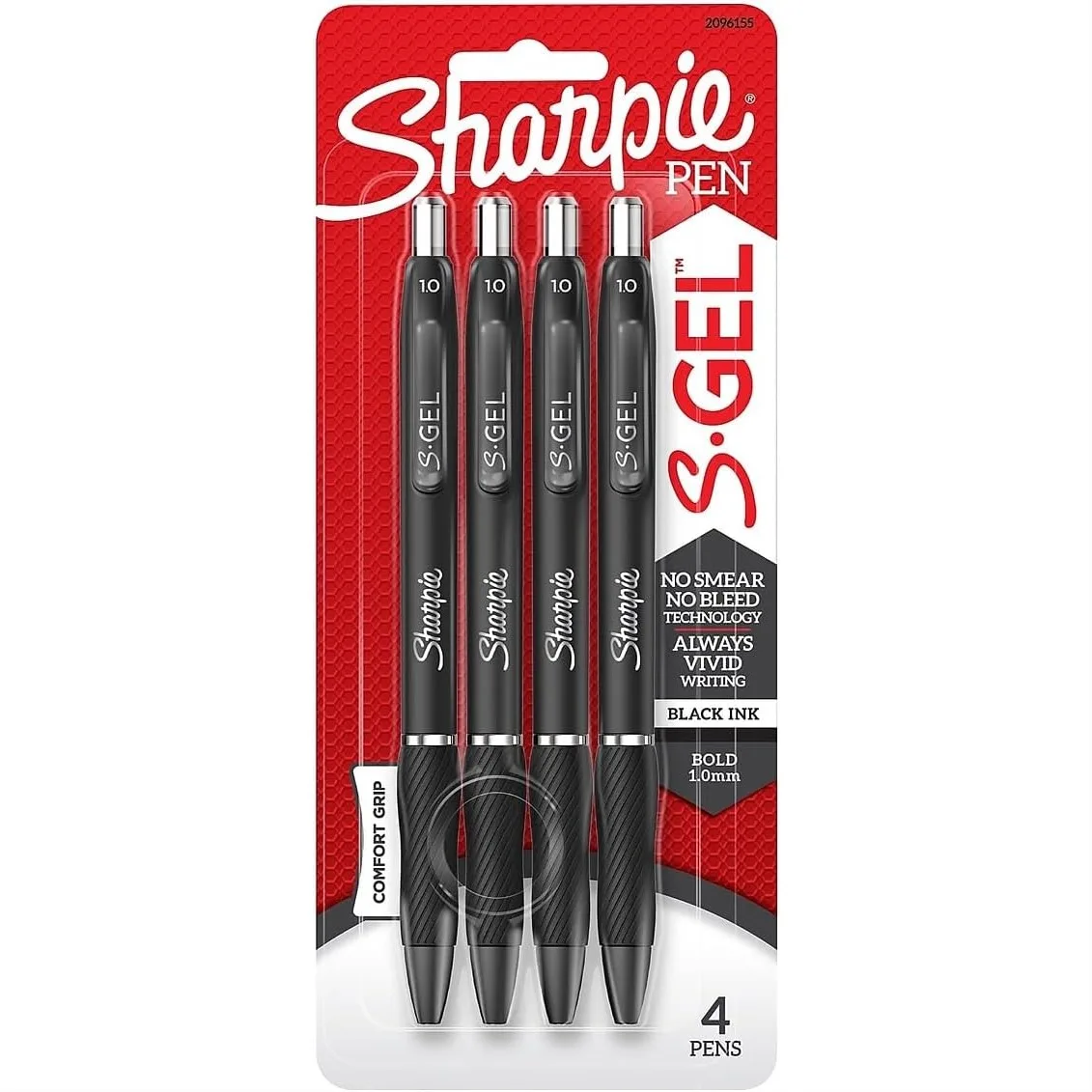 

Sharpie S-Gel Bold Point Black Gel Pens 4-Pack for Smooth Writing