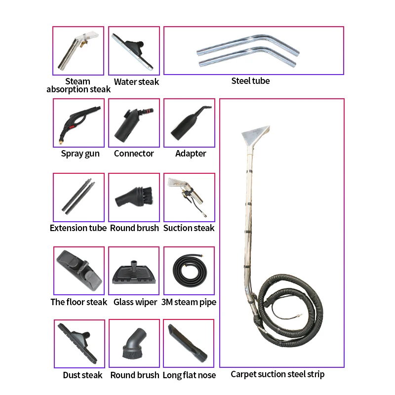 220V Electric Manual Steam Cleaner For Sofa Carpet Extraction Car High-Temperature Vacuum Steam Cleaner New Condition