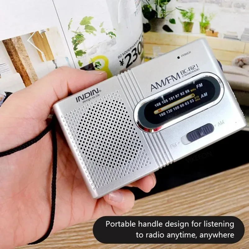 BC-R21 Radio AM FM Battery Operated Portable Radio Reception Long Lasting For Emergency Running Walking Home Radio Player 2025