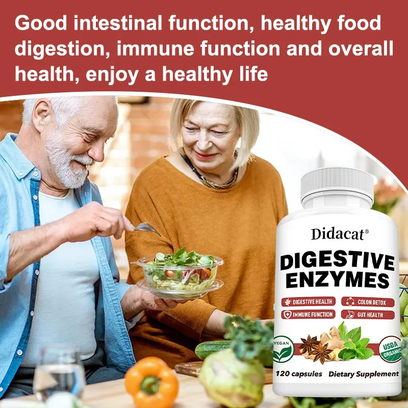 Digestive Enzyme Supplement To Support Digestive Health and Lactose Absorption, Gut Health, Immune Function Support