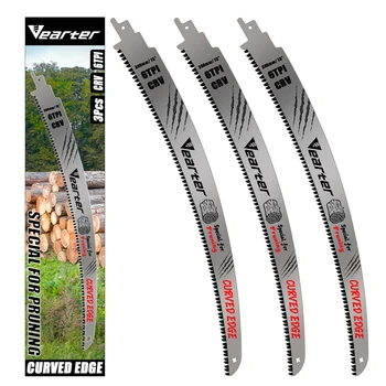 15-calowe japońskie brzeszczoty do pił szablastych zębami 3 szt. do obróbki drewna, przycinanie drewna brzeszczoty do pił 6TPI z zakrzywioną krawędzią