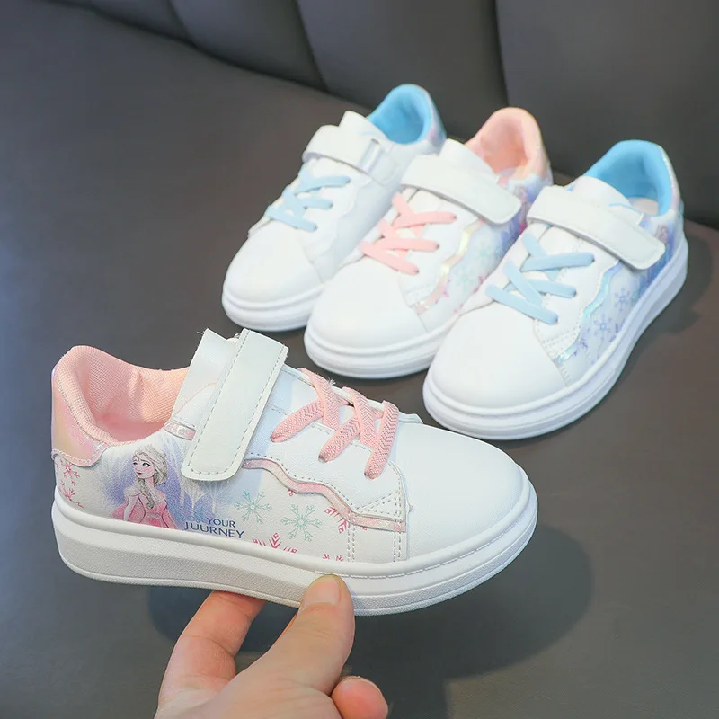 Girls' shoes Spring and Autumn new soft soled leather breathable single shoe versatile anti slip children's board shoes