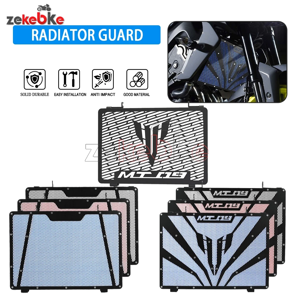 

FOR YAMAHA FJ09 FZ 09 MT09 MT-09 XSR900 TRACER 900 GT XSR900 60TH ANNIVERSARY 2014-2020 Radiator Grille Guard Cover Protetor