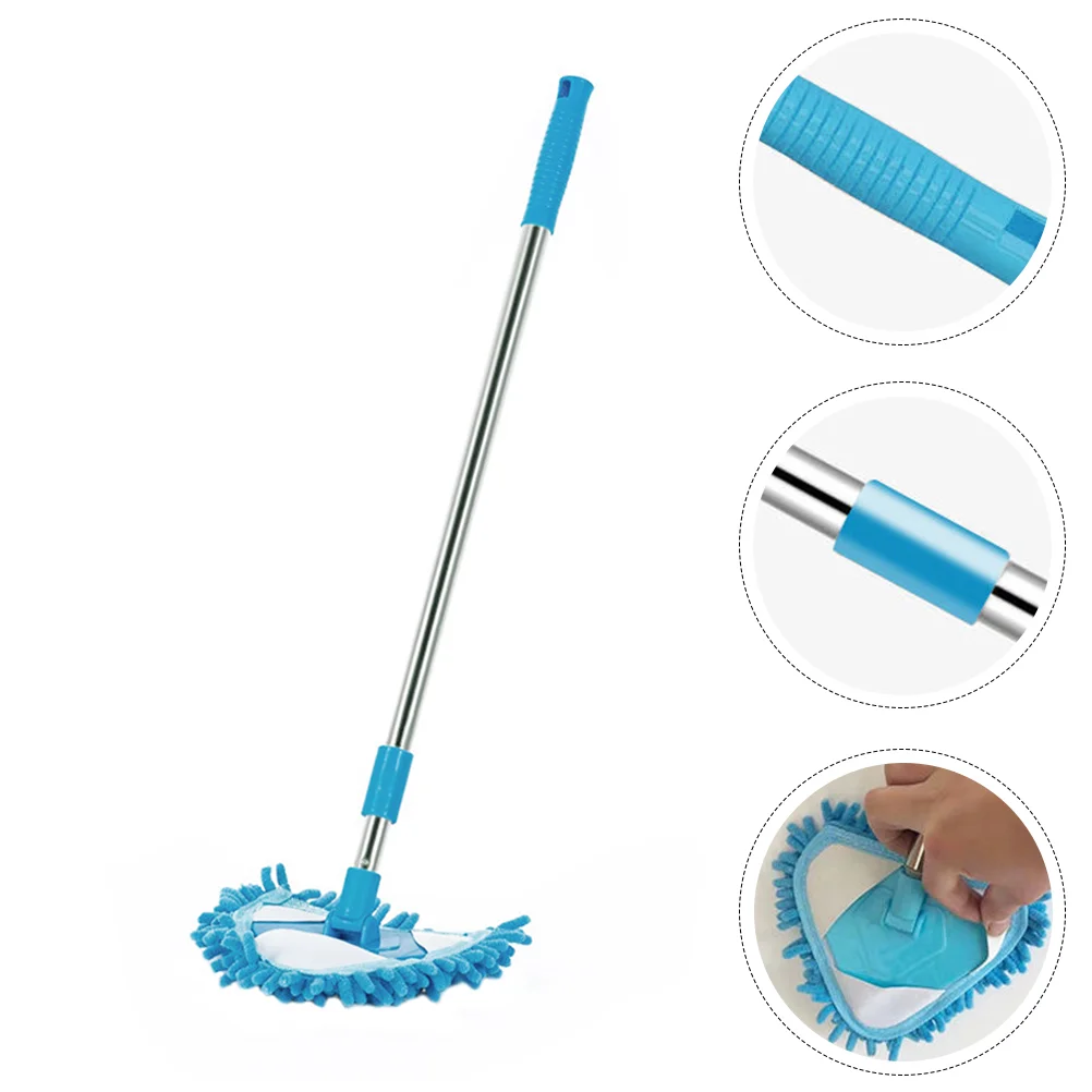 Telescopic Triangular Mop Floor Cleaner Cleaning Scrubber Rotary Household Housekeeping Duster Mini Rotating Toddler