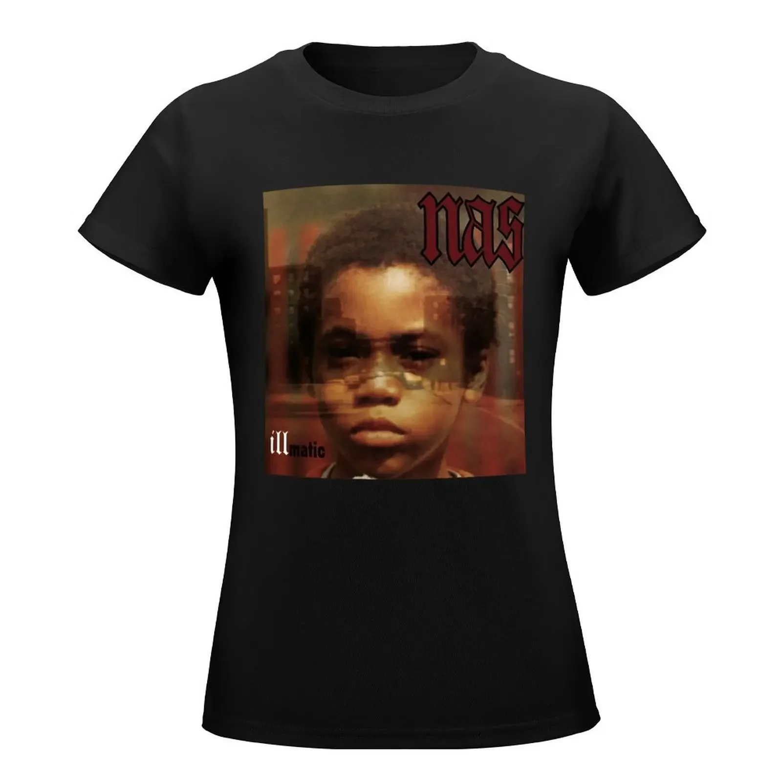 Nas - Illmatic Album Cover Art Classic T-Shirt anime clothes summer top aesthetic clothes summer clothes Women's tee shirt