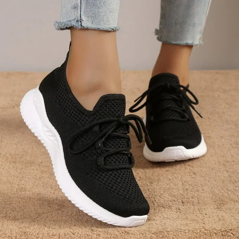 Ladies Shoes on Sale  Brand Mesh Women's Vulcanize Shoes Autumn Breathable Fashion Women Sneakers Solid Sneakers Women