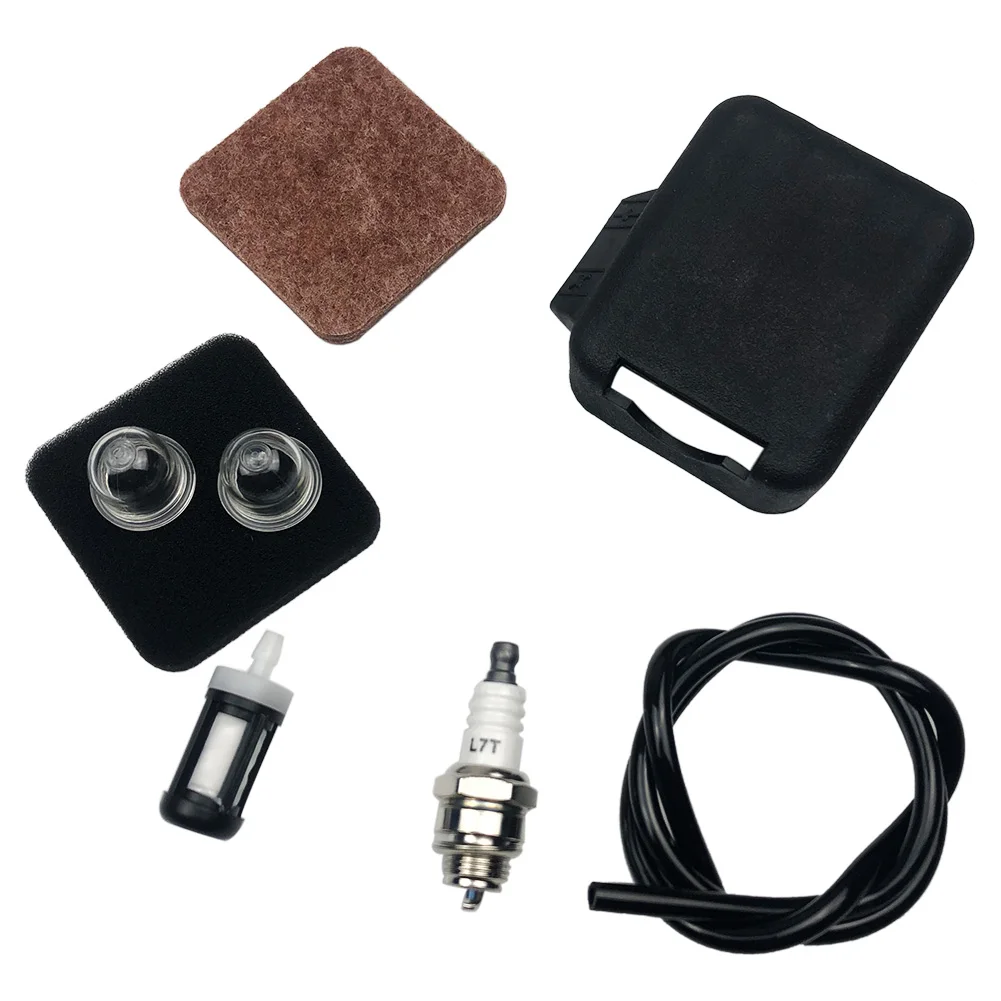 Imagem -02 - Conjunto Motosserra ar Combustível Filtro e Cobrir Linha Kit Fit para Stihl Fs85 Bg75 Fs80 Fc85 41371410500 com Primer Lâmpada Vela de Ignição Peças