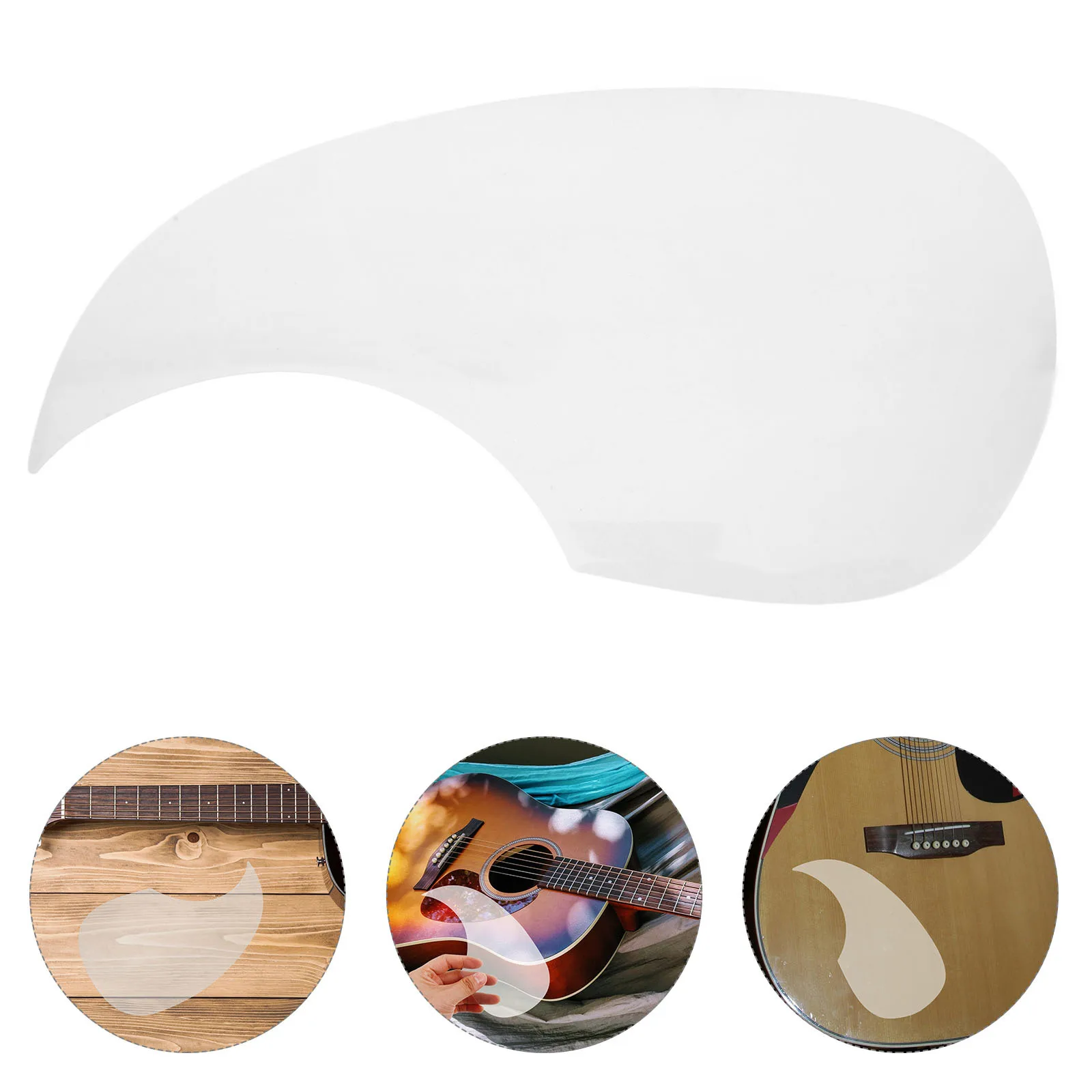 

Clear Acoustic Guitar Pickguard 40 41 Inch Folk Guitars Transparent Anti Scratch Guard Plate Easy Install Remove Residue Guitar
