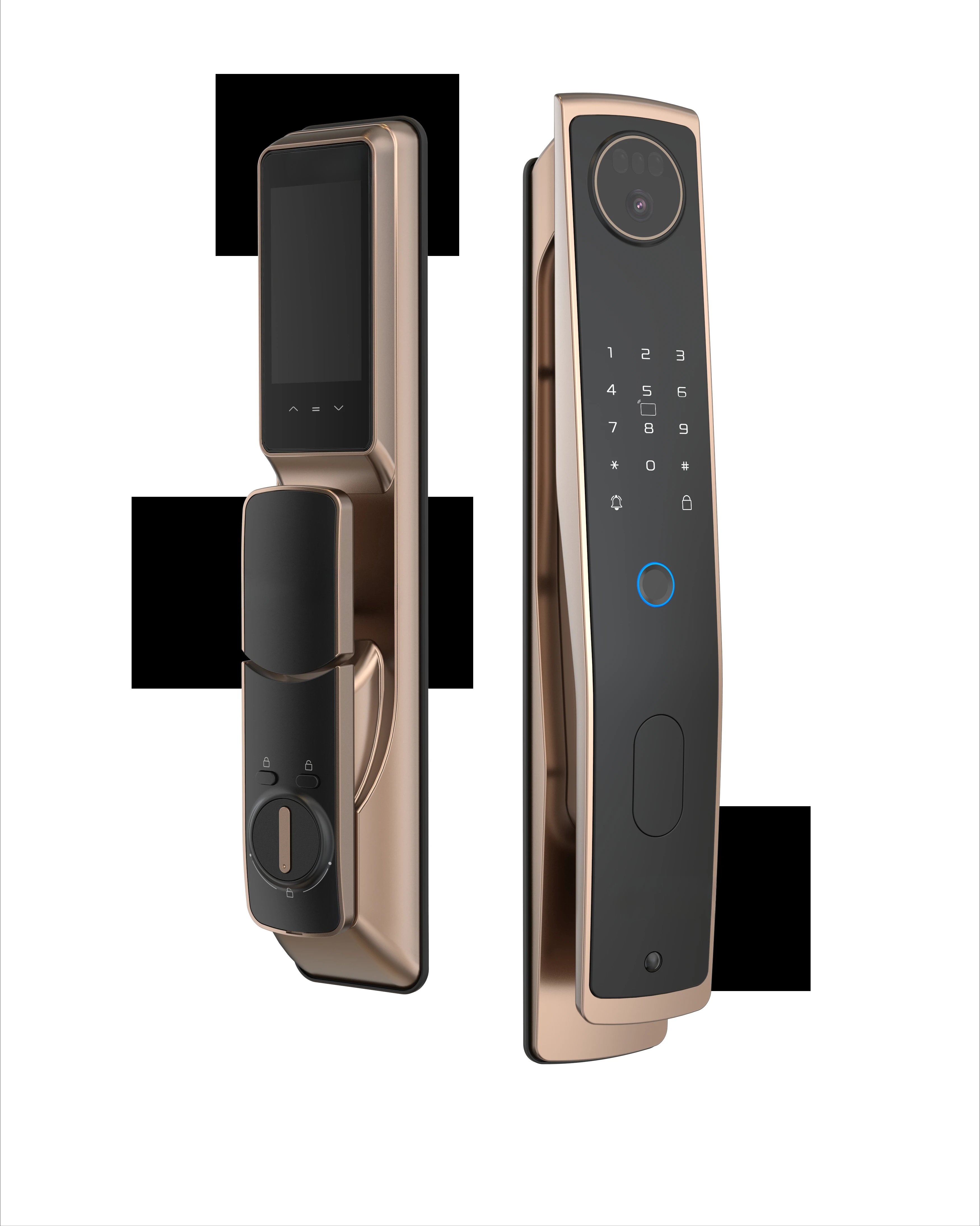 

Electronic P70Max Smart Remote Control 3D Face Recognition Fingerprint Intelligent Digital Door Lock