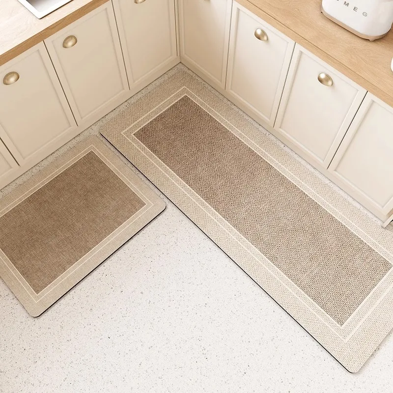 

Kitchen Floor Mat Diatom Mud Pvc Mats Absorbent Washable Anti-slip Carpet Oil Absorbent Foot Rugs 주방 카펫 Alfombra Cocina