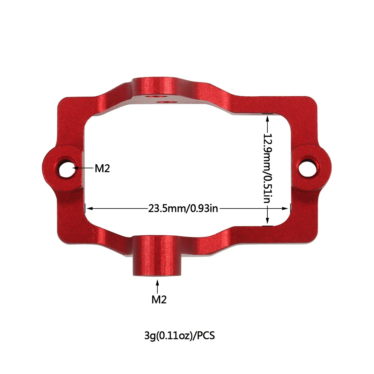 Aluminum Machined TRX4M Servo Mount 3g for 1/18 RC Crawler Car TRX4-M 9739 Defender Bronco Upgrade Parts