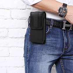 Nylon Belt Clip Phone Case Men Waist Bag For Samsung Galaxy A15 A25 A35 A55 A13 A23 A33 5G A12 A22 A32 A52 A72 A51 Holster Pouch