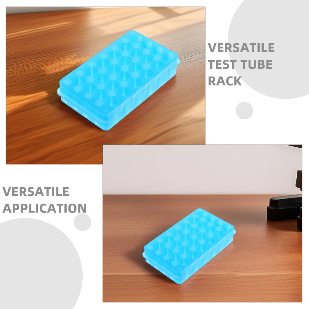 2 Buah Rak Tabung Laboratorium Microcentrifuge Lab Stand Tempat Botol Uji Penyimpanan Tahan Asam Pengeringan