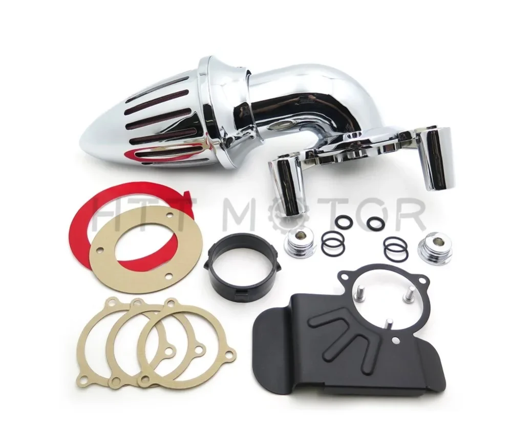 For 2008-2012 Harley Davidson Dyna Electra Glide Flhx Road King Chrome Aftermarket Motorcycle Parts Bullet Air Cleaner Kits