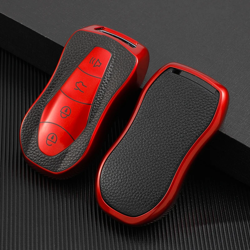 

TPU Leather Type Car Key Case Cover Fob for Geely Emgrand GS X6 EX7 Xingyue Boyue Azkarra FY11 Atlas Protector Shell Accessories